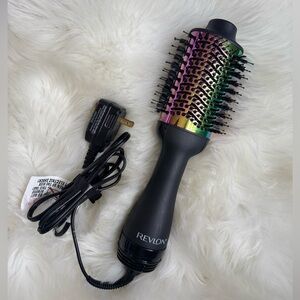 Revlon Black Handle Iridescent Rainbow One-Step Styler Brush